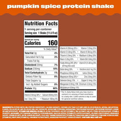 Pumpkin Spice Protein Shake 11.5 oz (12 PACK)
